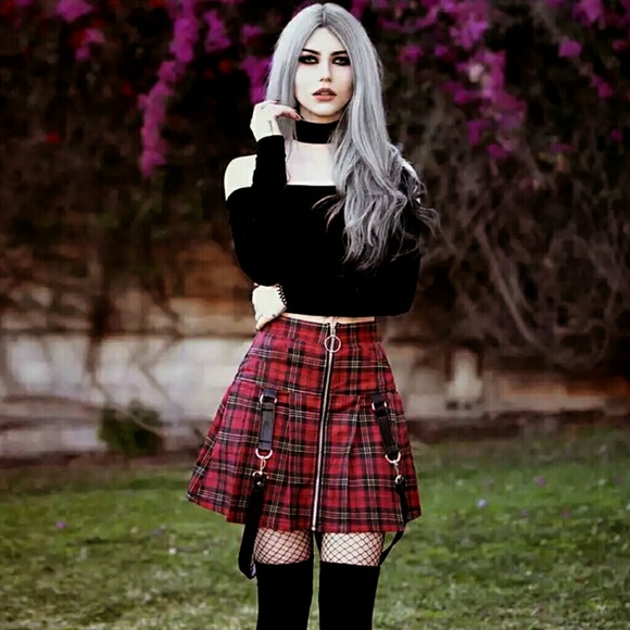 Skirts Plaid Bondage Skirt Pastel Goth School Girl Poshmark